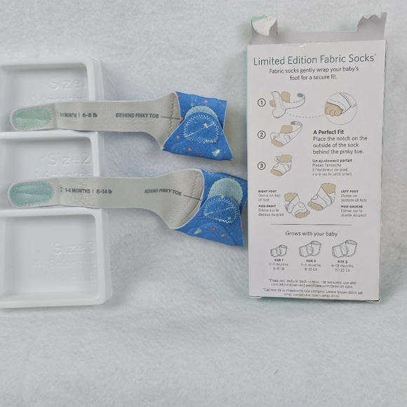 Owlet Limited Edition Fabric Socks Sleep‎ Aware Newborn Baby Size 1 & 2 Only - Picture 3 of 9